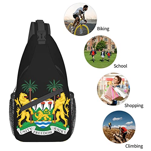 Mochila Bandolera Unisex National Emblem Sierra Leone miniatura 7
