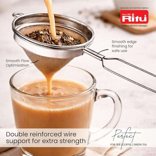 Image of RITU J-427 Medium Cone Strainer for Tea, Juice & Kitchen Filtering