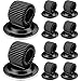 Produktbild 10 Stücke Stifthalter Clips aus Mangan Edelstahl Schwarz Selbstklebender Stifthalter Organizer mit Einstellbarer Federschlaufe für Kühlschrank Whiteboard Bulletin Board Karte Taschenstift Bleistift