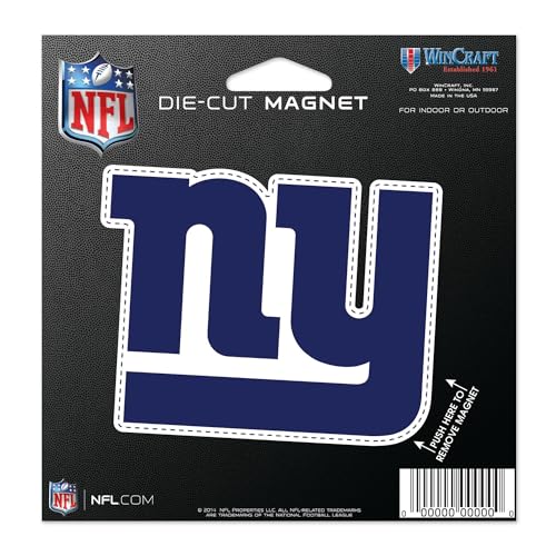WinCraft New York Giants 5'' Die-Cut Car Magnet