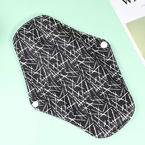 EXCEART 5 Pcs Almofadas SanitÃ¡rias de CarvÃ£o de Bambu Pano SanitÃ¡rio ReutilizÃ¡vel LavÃ¡vel Forro