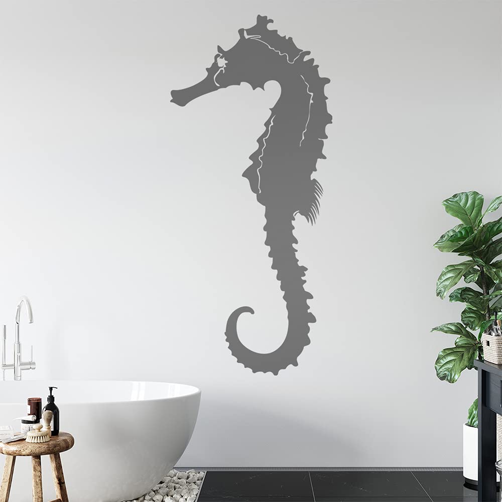 KIWISTAR Seepferdchen Wandtattoo in 6 Größen - Wandaufkleber Wall Sticker - Dekoration, Küche, Wohnzimmer, Schlafzimmer, Badezimmer