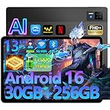 U13 Android16 タブレット 13インチ タブレット 大画面、Unisoc T7280 8コアCPU、32GB RAM+256GB ROM+1TB拡張、FHD+ 1920x1200解像度 90Hz大画面、Widevine L1+Netflix対応、13MP/5MPカメラ、11000mah+Type-C+PD急速充電、5G WiFi+顔認証+画面分割+無線投影
