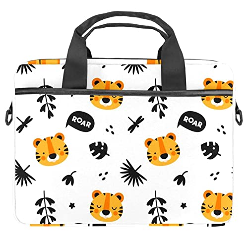 Housse sacoche ordinateur portable 13 13.3 14.5 pouces tigre sac bandoulière multicolore