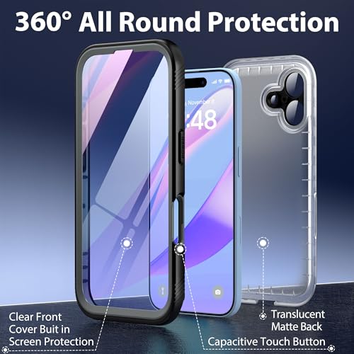 Coque iPhone 16 Plus antichoc étanche IP68 robuste Apple 6,7 pouces