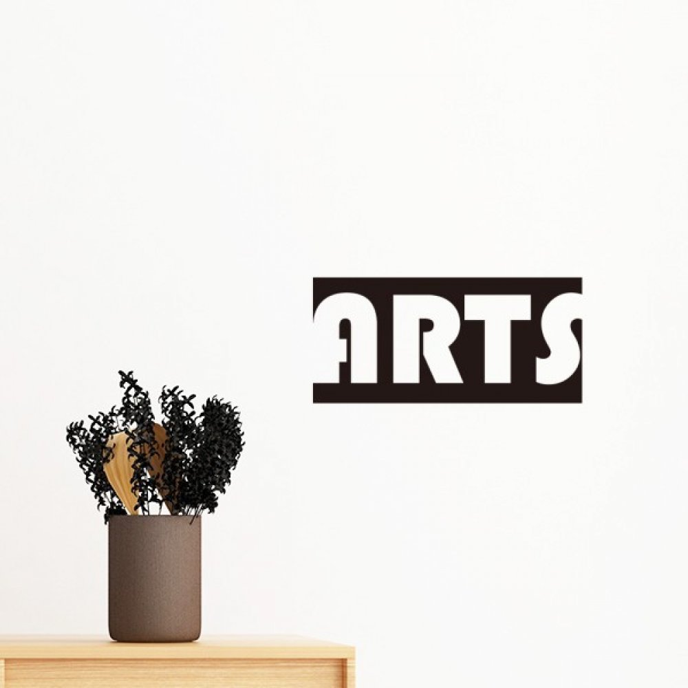 Art mural stickers DIY noir 60cm amovible et papier peint de mots salon
