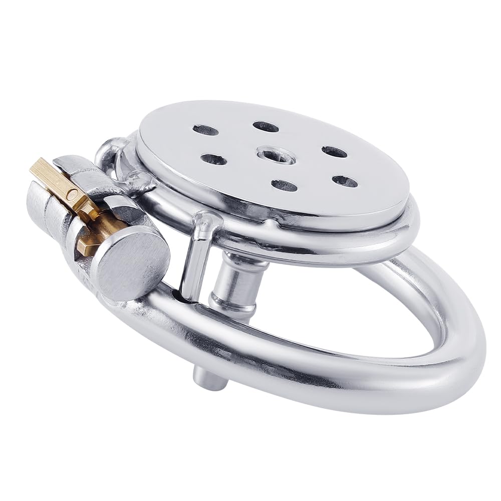 Chastity Cage Jaula De Castidad Para Pene Jaula De Metal Para El Pene Juguetes Eróticos Para Adultos (L,45MM)