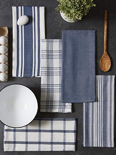 image for DII Kitchen Dish Towels (Stone Blue, 18x28
