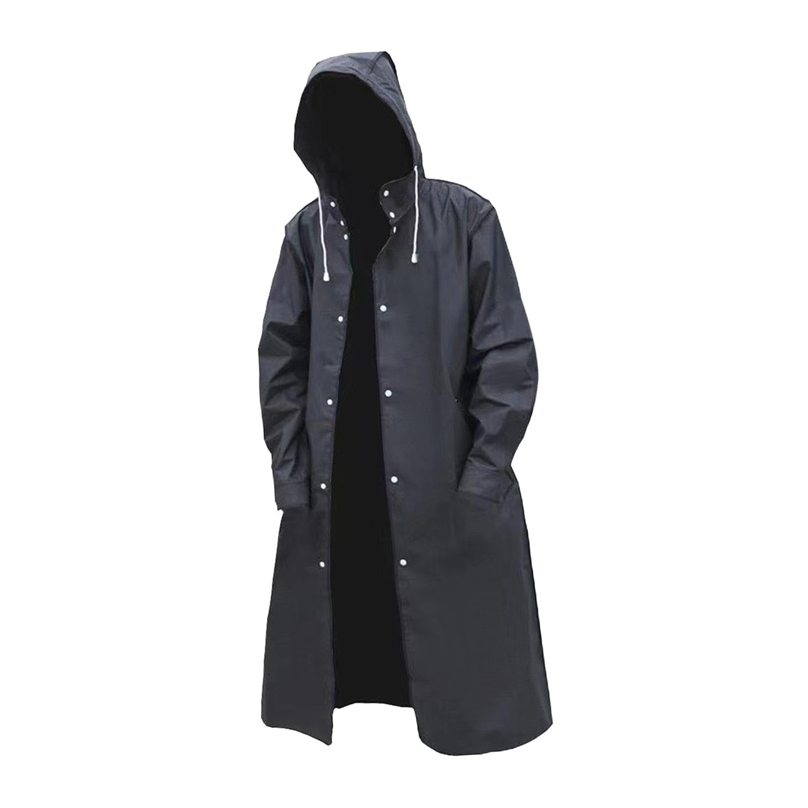 bnf Rain Poncho with Hood Portable Reusable Rain Coat for Camping Hiking Outdoor L | Clothing, Shoes & Accessories | Mens Clothing | Coats & Jackets-picture-20