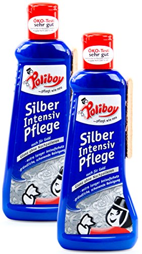 Poliboy Silber Intensiv Pflege mit Quellschwamm 2 x 200 ml