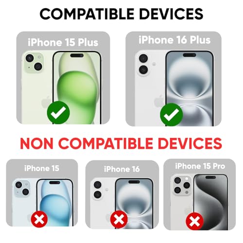 Image of POPIO Xtreme Series Pack of 2 Military-Grade Gorilla Tempered Glass for iPhone 15 Plus /iPhone 16 Plus (Black) | 9H Hardness, Edge-to-Edge Coverage, Anti-Scratch