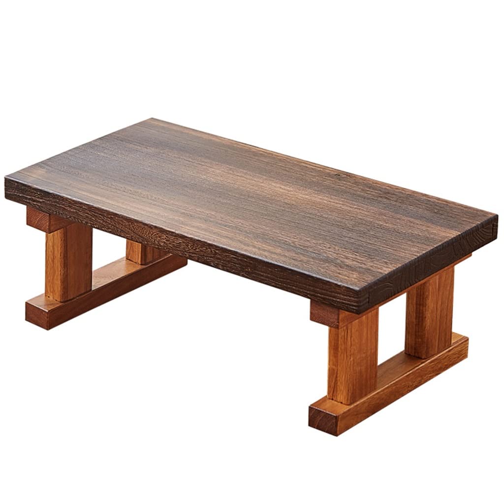 Table basse pliante marron 60x35cm pour salon et tatami