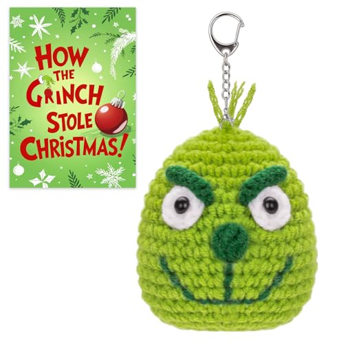 FunisFun Christmas Crochet Green Plush Ball with...