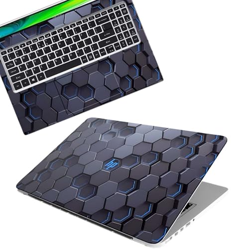 Image of DSGN 134 Full Body Laptop Skin Bubble-Free| Laminated| Removable| HD Quality Sticker for Laptops Upto 15.6 Inches Compatible with Hp