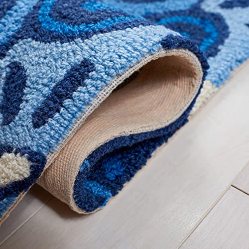 Tapete Decorativo Safavieh 8' x 10' Azul Marfil miniatura 5