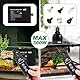 LUCKY HERP Reptilien Thermostat 230V, PID Wärmelampen Temperaturregler mit LED Digitalbildschirm, Terrarien Steckdosen Thermostat für Reptilien Wärmelampen & Heizungen, ℉/℃, Speicherfunktion