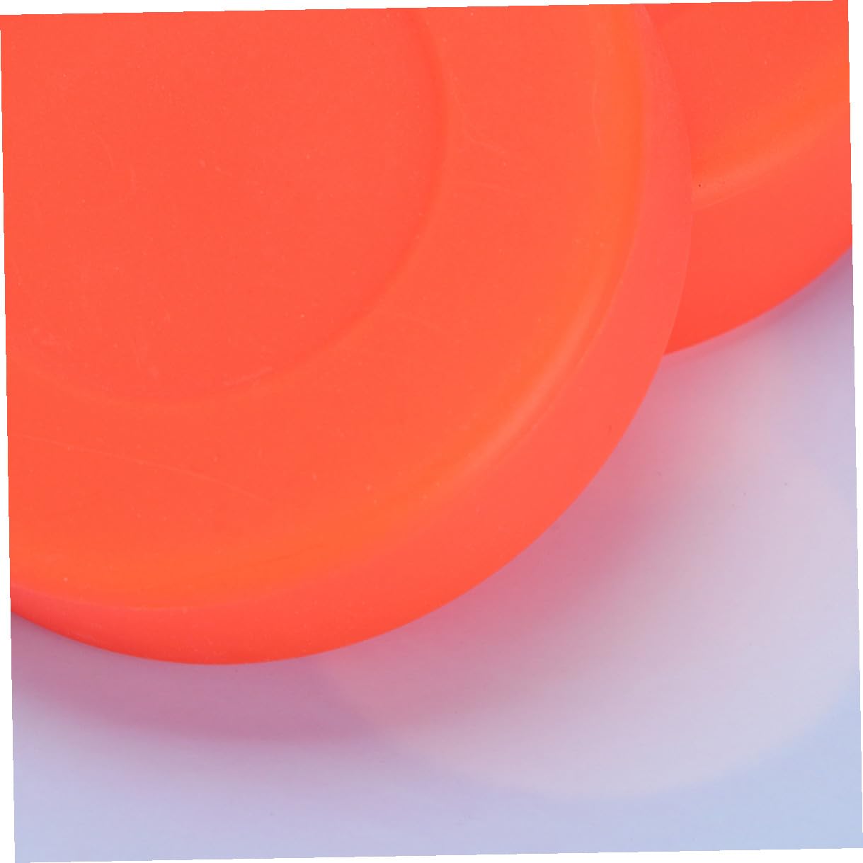 WOONEKY Rondelles de Hockey Glace Rouges, Lot de 10, Caoutchouc, Rondes