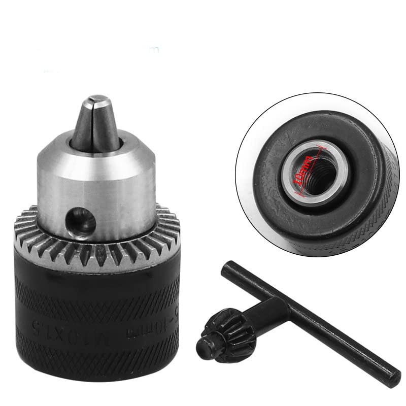 Tool Part for 1-10mm Angle Grinder Drill Chuck with Key for Electric Drills Power Tools Accessories, M10X1.5