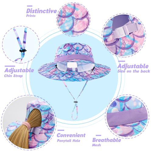 Kids Sun Hat Adjustable Kids Sun Protection Hat Breathable Toddler Neck Protection Bucket Cap3