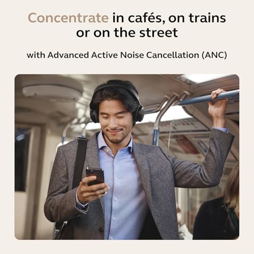Jabra Evolve2 75 PC Wireless Headset with 8-Microphone Technology - Dual Foam Stereo Headphones with Advanced Active Noise Cancelling, USB-A Bluetooth Adapter and MS Teams-Compatibility - Black - image 5