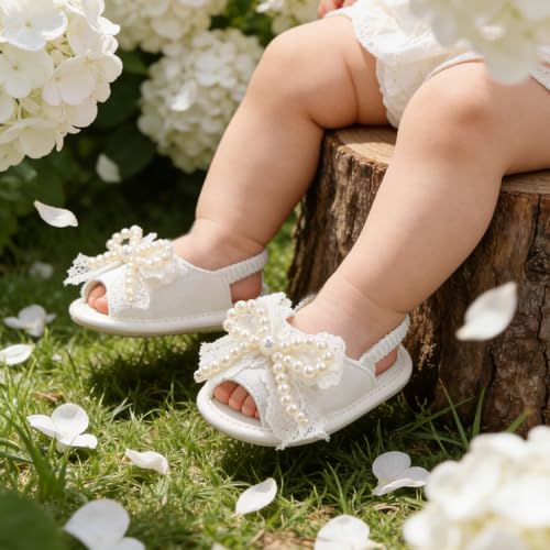 Image of Infant Baby Boys Girls Summer Sandals Party Wedding Dress Flats Shoes Newborn Crib Shoes First Walkers Prewalkers 0-18 Months