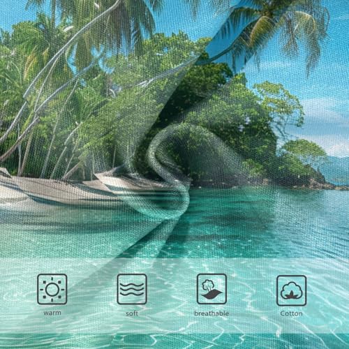 Cotton Girls Underwear Toddler Tropical Beach Palm Trees Coast Girl Panties Cute Artistic Kids Briefs Undies 2t3