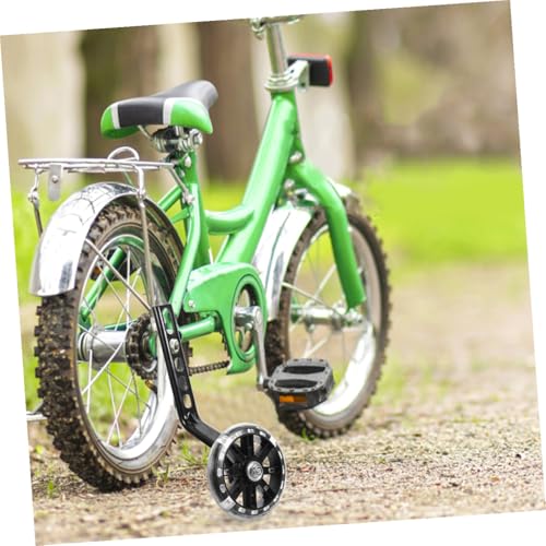 Training Wheels for Bike 4pcs Set Wear-resistant Auxiliary Wheels with Adjustable Stabilizers Replacement for Bicycle Accessories Black miniatura 7