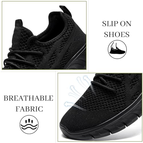 Image of Running Shoes for Women Slip On Tennis Walking Sneakers Sport Fashion Casual Workout Gym Athletic Hiking Nurse Non Slip Lightweight Breathable Trainers