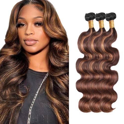 22 24 26 inch Dark Brown Bundles Ombre Body Wave
