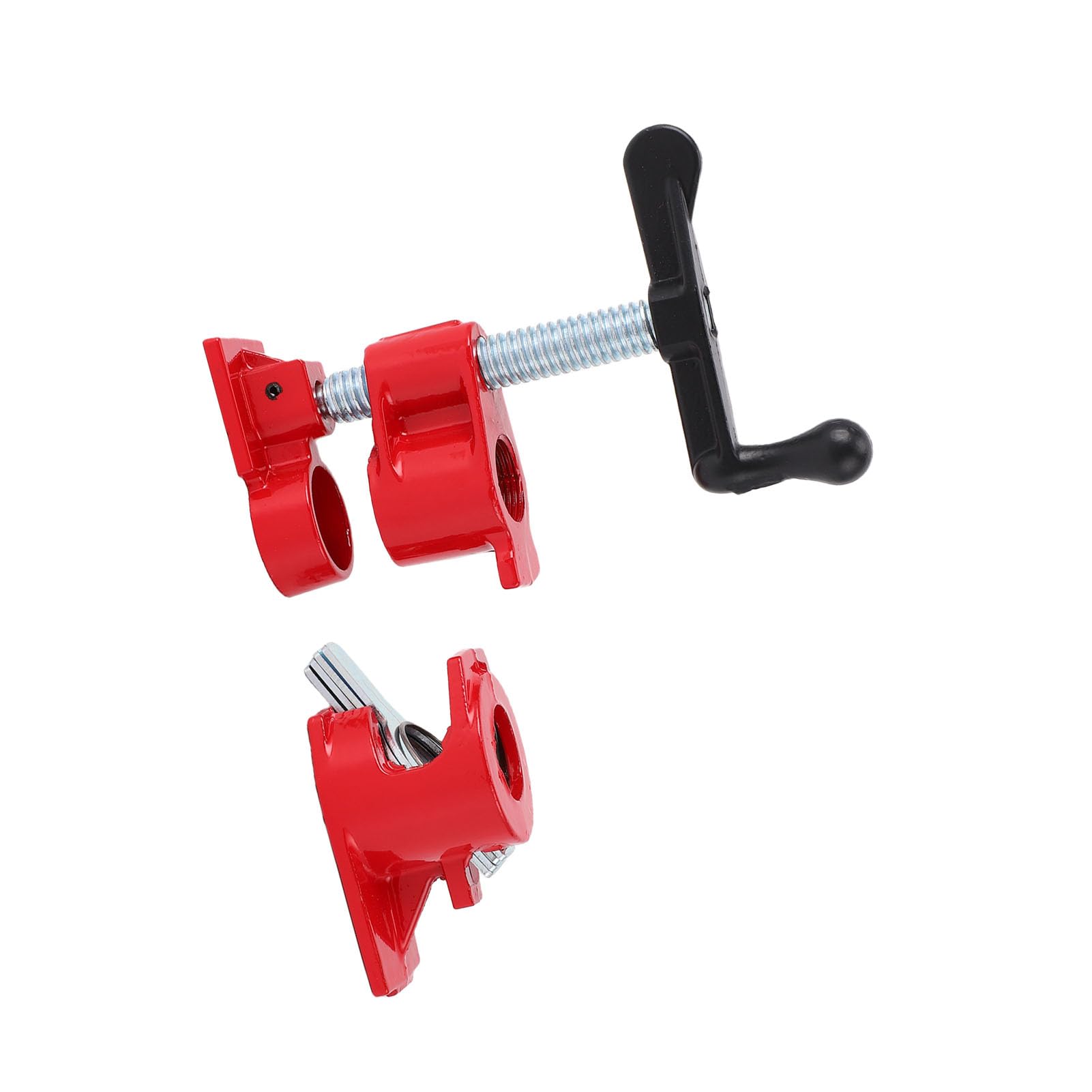 4 Juegos de Abrazaderas de Tornillo para Tubos, Abrazaderas de Tornillo de 3/4 de Pulgada,Rápido, Base Ancha Resistente, Juego de Abrazaderas de Metal para Madera y Hierro, Banco