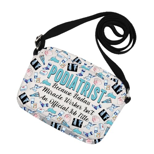 MNIGIU Funny Podiatrist Gift Doctor Of Podiatry Crossbody Bag for Foot Doctor Orthopedic Surgeon