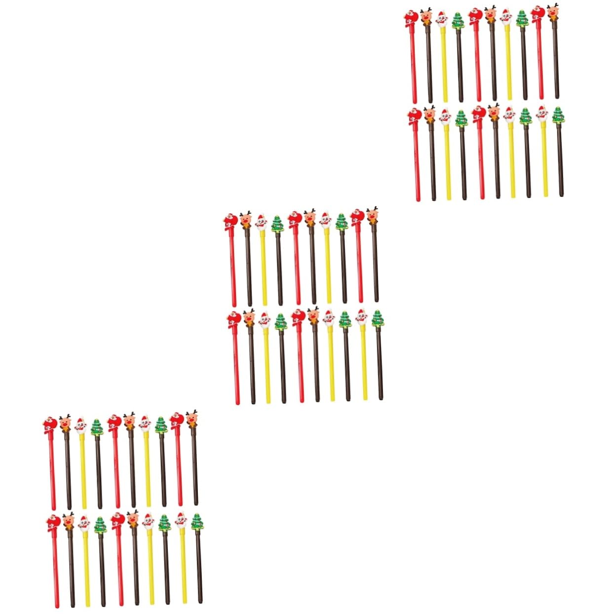 Tofficu 60pièces Stylos à Gel De Noël Stylos Cartoon Multicolores Pour Écriture Scrapbooking Et Décorations De Fête