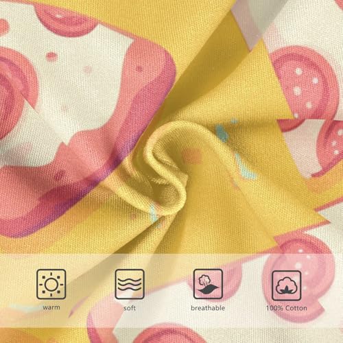 KLL Pizza Pepperoni Little Boys Cotton Athletic Underwear Breathable Children Undies3