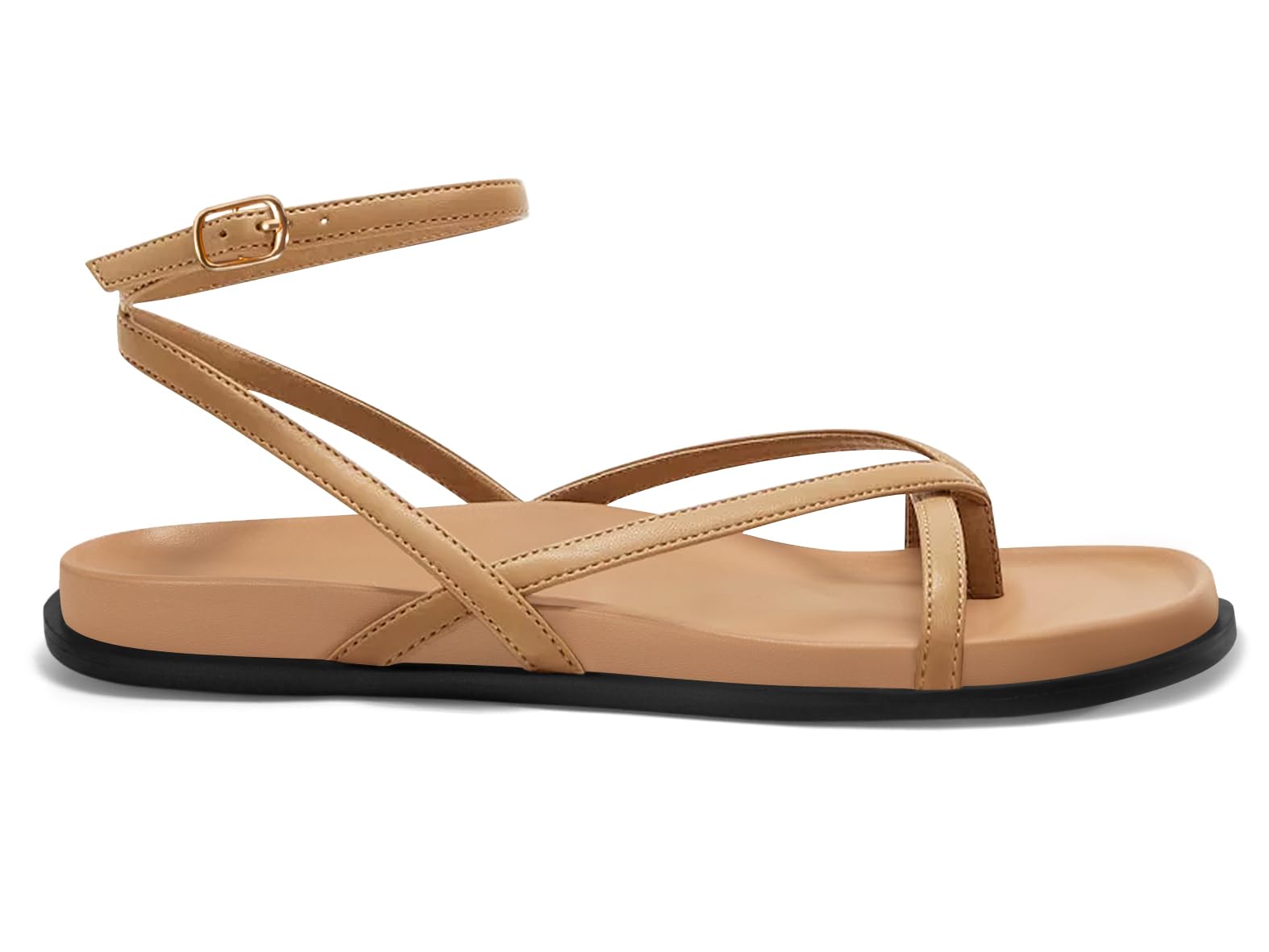 Coutgo Women's Strappy Flat Sandals