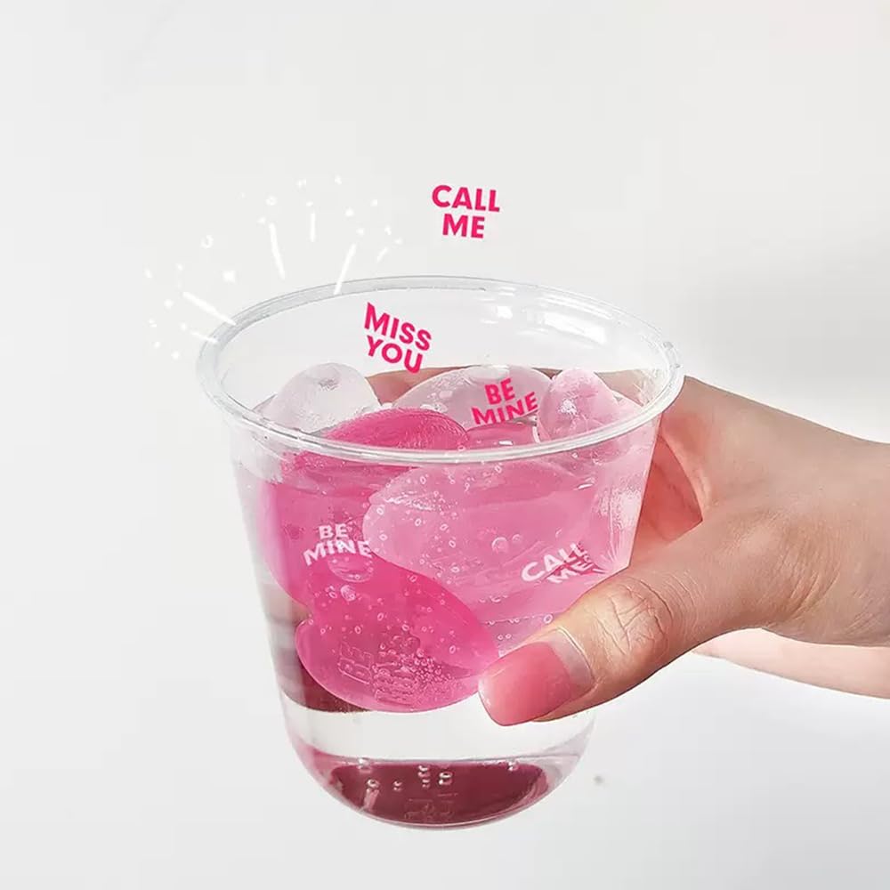 15 Cubitos Hielo Corazón Reutilizables - Regalo Perfecto para Bodas y Aniversarios, Congelación Ultrarrápida con Diseño Romántico