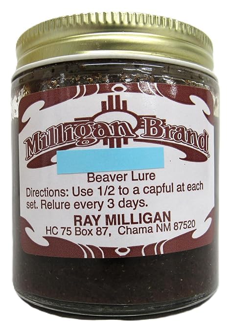Beaver Lure - Milligan Brand 4 Ounce Jar
