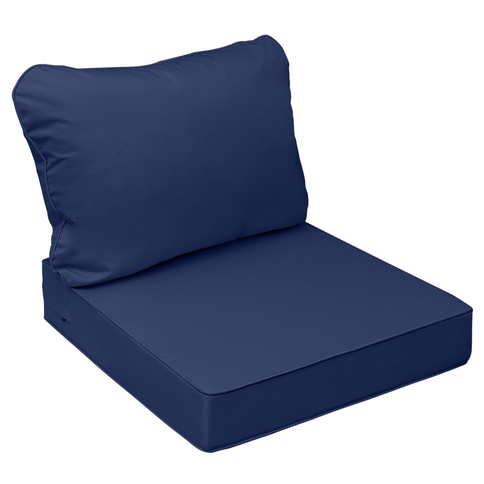 AAAAAcessories Outdoor Chair Cushions, 21 x 19 x 3 + 19 in, 1 Pack