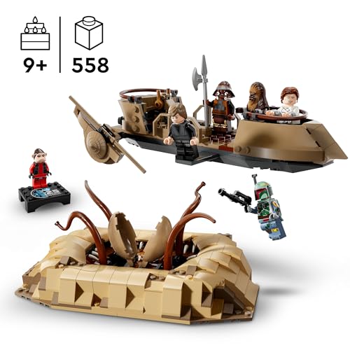 Image of LEGO Star Wars Desert Dodge and Sarlacc Pit - Collector's Building Set for Kids and Saga Fans - Buildable Vehicle for Boys and Girls 75396