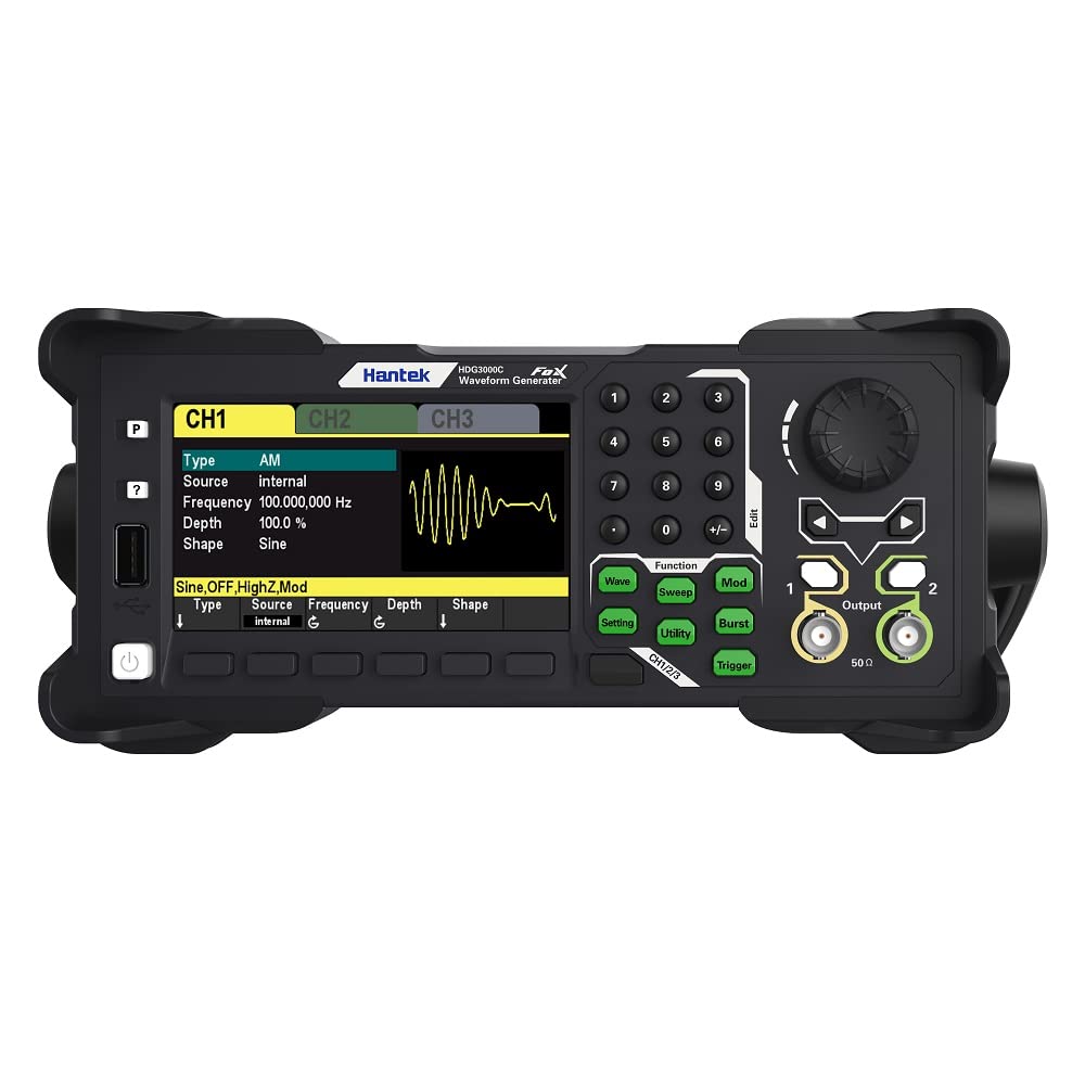 Hantek funktionsgenerator HDG3023C HDG3043C HDG3063C HDG3083C HDG3103C DDS technology. 5-in-1 generator arbitrary wellenform, pulsfunktion harmonic frequency (HDG3083C)
