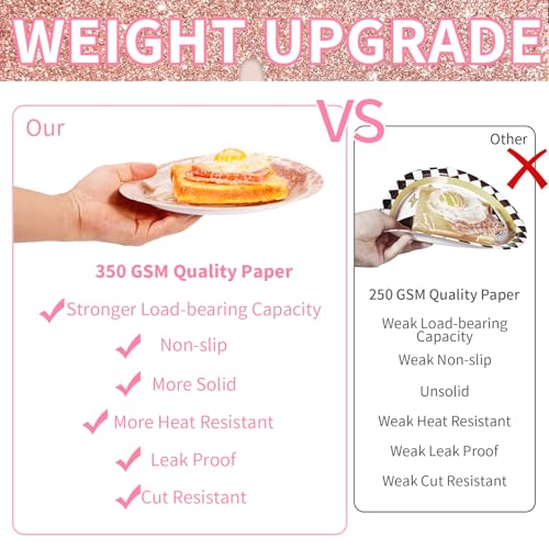 Grencian 96 Pcs Pink Happy Retirement Party Plate And Napkin Set Rose Gold Retirement Party Supplies Gold Plated Diamond Tableware Set Retirement Party Decorations For Women Going Away Party Serves 24 thumb #2