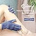 Evridwear Exfoliating Dual Texture Bath Gloves for Shower, Spa, Massage and Body Scrubs, Dead Skin Cell Remover, Gloves with Hanging Loop (1 Pair Heavy Glove)