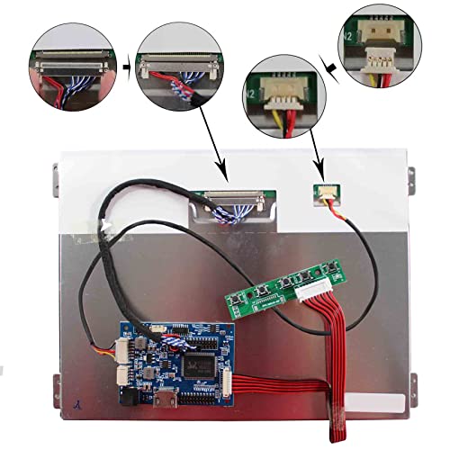 Image of VSDISPLAY 10.4'' IPS 1024x768 LCD Screen with H /D Controller Board | 600 Nits Display Panel,4:3 Aspect Ratio