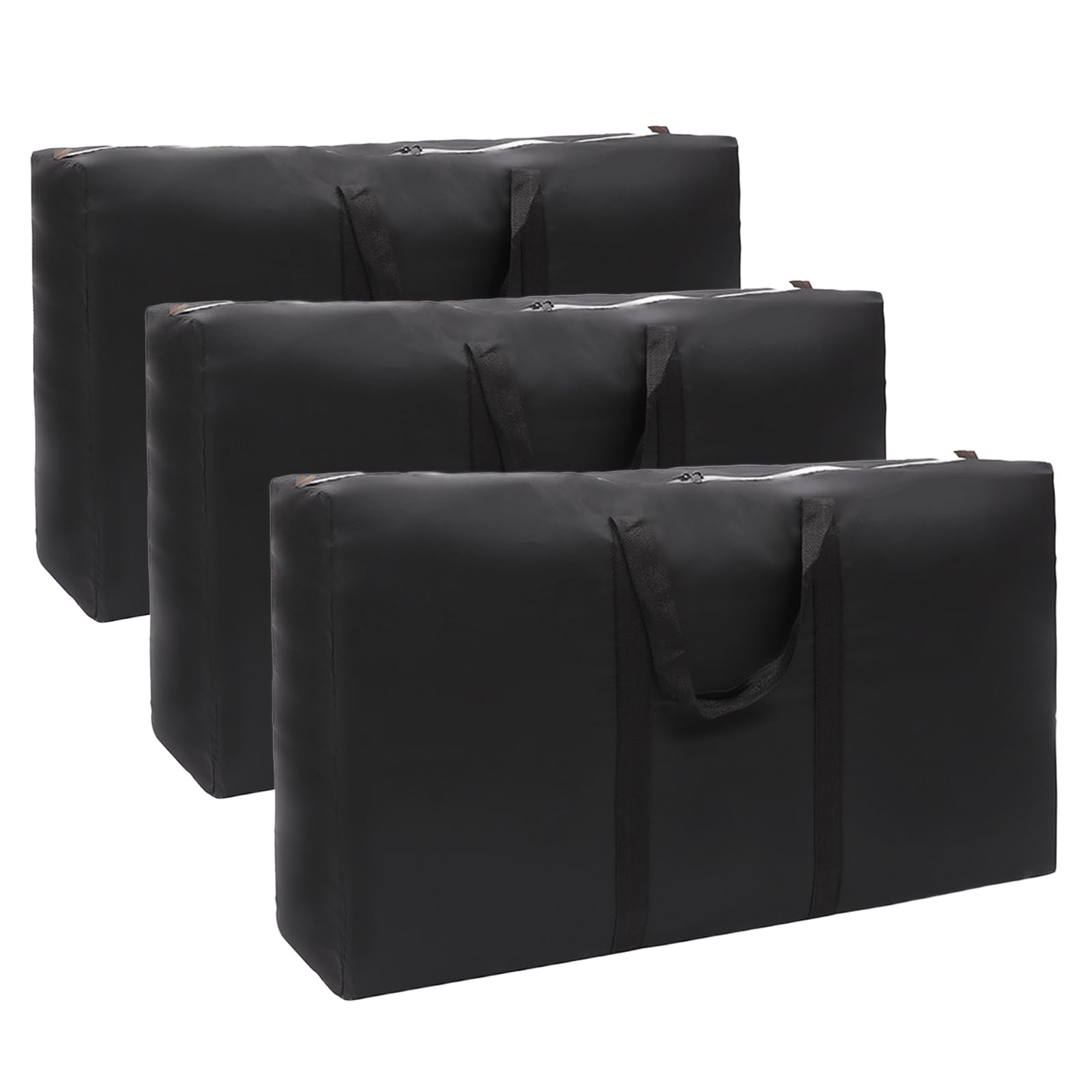 3 duże torby do przechowywania, 100 l, torba do przeprowadzki, Oxford, torba do przeprowadzki, z zamkiem błyskawicznym, uchwyt do przechowywania ubrań, do przeprowadzki, przechowywania pościeli