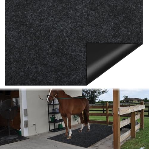 Alfombrilla de fieltro para caballos en boxes limpios y suelos secos 5