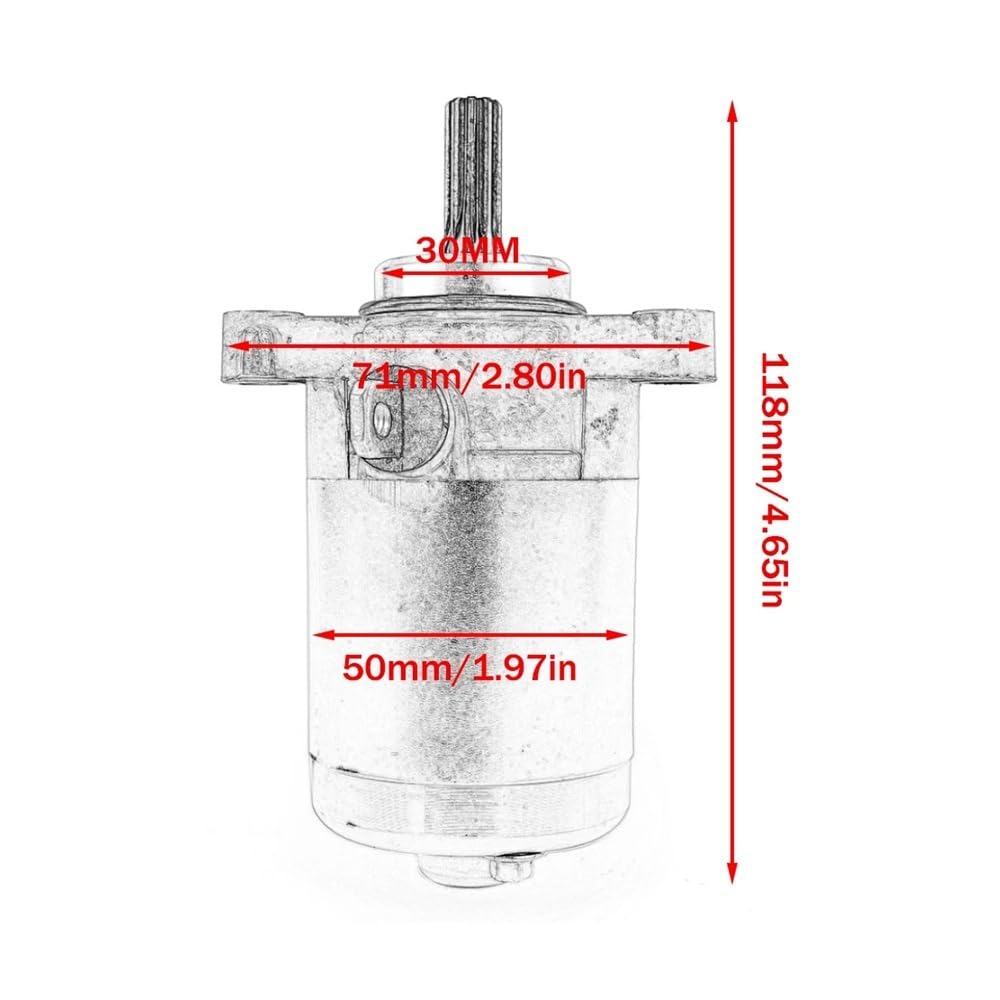 Motorino di avviamento for YS125 GPD125 GPD150 LTS125 Asse Z LTS125 MW125 MWS125 MWS150 Tricity