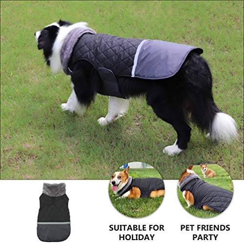 UKCOCO Colete Pet Traje PoliÃ©ster AlgodÃ£o Inverno Quente CÃ£o PulÃ´ver Roupas para Cachorrinho de