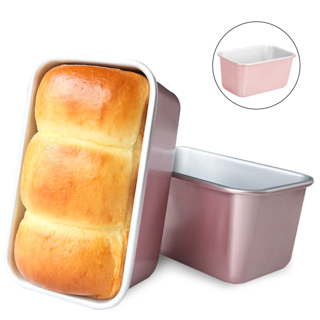 Moule à Pain Rose, Petit Format, Acier Carbone Épais, Démoulage Facile