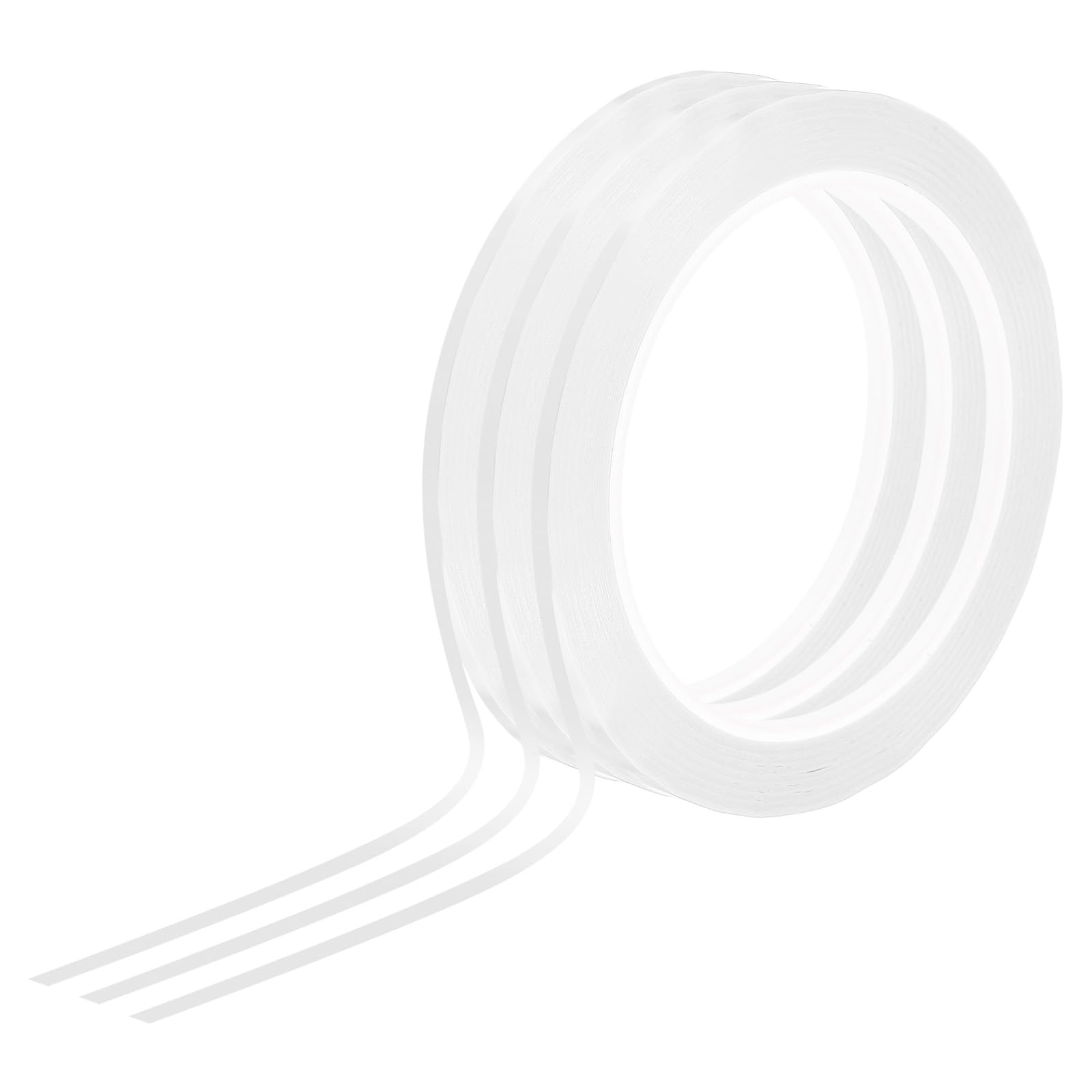 YOKIVE 3 Pcs Whiteboard Tapes, Graphic Tape Pinstripe Tapes for Graphic, Chart Marking, DIY, Art, Crafts (White, 1/8-inch)