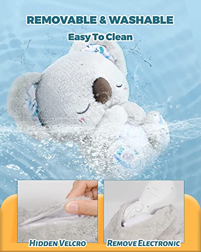 Auby Soothe 'n' Cuddle Koala,Kuscheltier mit Beruhigungsfunktion,Plüschspielzeug für Neugeborene 10 Schlaflieder, Lichter & rhythmische Atmung