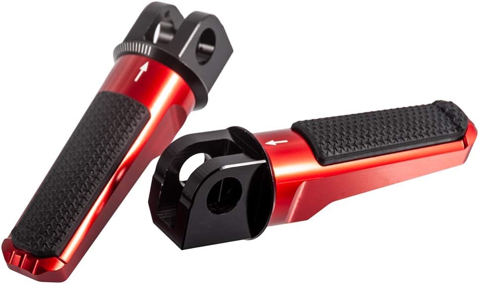 Motorcycle Foot Pegs Front Pedals Rider Footrest Accessories for Ninja ZX-6R ZX636 2003-2021 for ZX-10R 2004-2010 for Z800 ABS 2016 for Z1000 2010-2013 (Black)